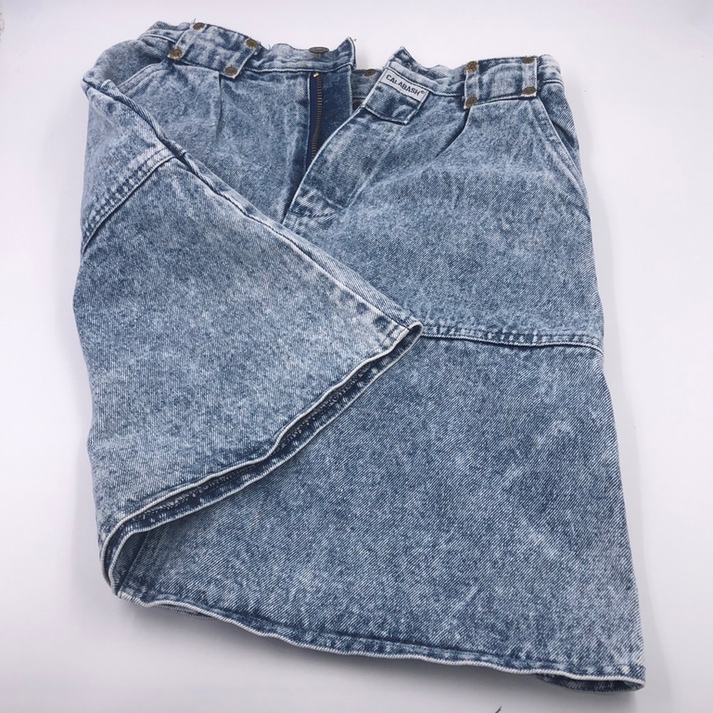 Vintage Acid Washed Jean Skirt